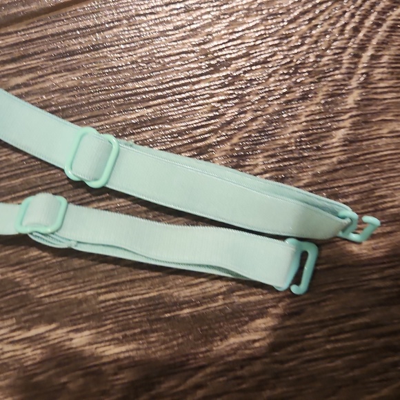 💚 Green Lace Material Girl Romper - Small Strapless with Pockets and Straps - Picture 10 of 10